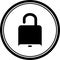 The picture of padlock design icon
