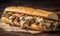 A picture of Philly cheesesteak