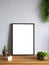 Picture photo art frame white empty blank space background design home gallery interior decoration