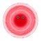 Picture of a pink furry ball with eyes. Vector graphics