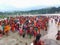 It is a picture of river bath celebration in nepal