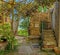 Picture of a romantic cobblestone street in the medieval town of Motovun in central Istria during the day