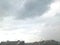 Picture  roofs of houses in the rain