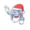 A picture of Santa leukocyte cell mascot picture style with ok finger