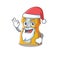 A picture of Santa pencil sharpener mascot picture style with ok finger