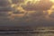 Picture set Landscape sunrise Songkhla Sea