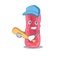 Picture of shigella sonnei cartoon character playing baseball