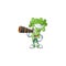 Picture of Smiling happy Sailor celery plant with binocular