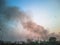 Picture of smoke caused by burning agricultural crops