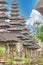 Picture of the spectacular roof structures of a typical Balinese temple complex