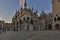 Picture of St. Markus Basilika in Venice without visitors in Covid-19 season in eveing time