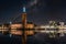 Picture of Stromsborg and Stockholm City Hall at night