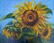 Picture `Sunflowers`. Canvas, oil