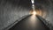 A picture of a tunnel with a bright light at the end. Can be used to symbolize