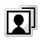 Picture user isolated icon