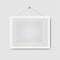Picture White Frame Isolated Transparent Background