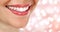 Picture of woman`s smile