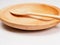Picture of wooden cutlery, close up shot