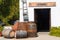 PIcture of wooden winery barrels in Crete