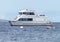 Pictured is a moored Expeditions Maui - Lanai Passenger Ferry in Lahaina Bay in Maui, Hawaii.