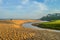 Pictureque Salt rock main beach and a river mouth lagoon in Dolphin coast Durban Ballito South Africa