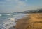 Pictureque Salt rock main beach and a river mouth lagoon in Dolphin coast Durban Ballito South Africa