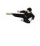 pictures of Pencak Silat kicks with straight legs and jumping beautiful movement full of artistic value