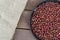 Pictures of rosehip fruit dried in a tray, drying rosehip, drying rosehip to drink rosehip tea.