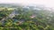 Picturesque aerial panorama of the resort town.