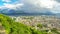 Picturesque aerial view of Grenoble city, France