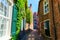 Picturesque alley in Leer, Ostfriesland, Germany