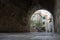 Picturesque Alley with Tunnel in Dubrovnik, Croatia