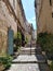 Picturesque alleys of the old town of Marcalla, France