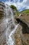 Picturesque Alpine waterfall, Grossglockner High Alpine Road in