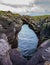 The picturesque arch in the rocks