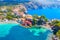 Picturesque Assos village in Kefalonia island, Greece