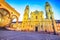 Picturesque autumn cityscape and view on Theatine Church of St. Kajetan or Theatinerkirche in Munich