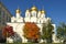 Picturesque autumn in Moscow Kremlin. Annunciation Cathedral 1484-1489