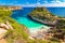 Picturesque bay Cala des Moro beach Majorca Spain