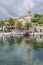 Picturesque bay in Splitska village on Brac island in Croatia