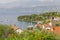 Picturesque bay in Splitska village on Brac island in Croatia