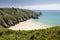 Picturesque beach on Guernsey island, UK