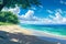 Picturesque Beach waves anime visual novel game. Generate Ai