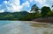 Picturesque Beau Vallon beach on Mahe island