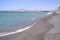 Picturesque black pebble beach in Las Galletas on the south of Tenerife