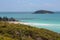 Picturesque blue ocean on White haven beach