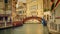 Picturesque Bridge Over Quiet Canal in Venice, Italy