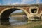 Picturesque bridge over River Garonne, Toulouse, France
