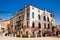 The picturesque buildings and canals at the Campo della Maddalena of Venice in a sunny early spring