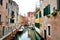 Picturesque canal in Venice, Italy